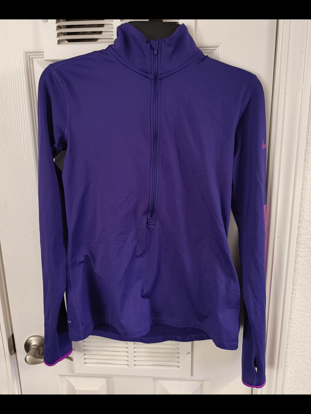 Nike Women's Purple Half-Zip Performance Pullover